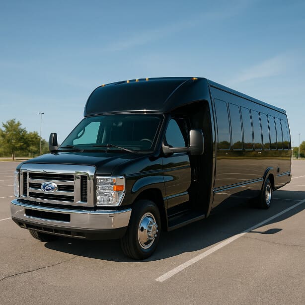 Naperville Shuttle Bus Rentals 18 Passenger Shuttle Bus