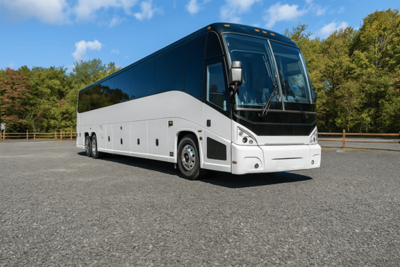 Naperville Shuttle Bus Rentals 56 Passenger Shuttle Bus